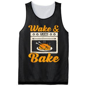 Wake Bake Turkey Feast Meal Dinner Chef Mesh Reversible Basketball Jersey Tank