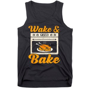 Wake Bake Turkey Feast Meal Dinner Chef Tank Top