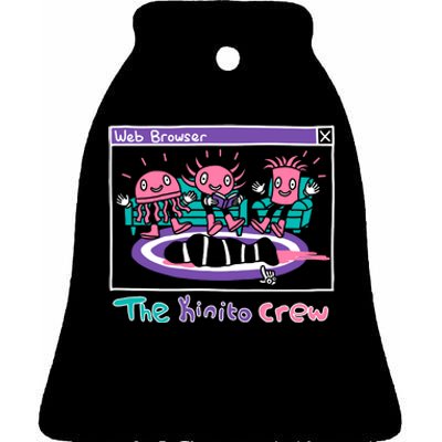 Web Browser The Kinito Crew Ceramic Bell Ornament