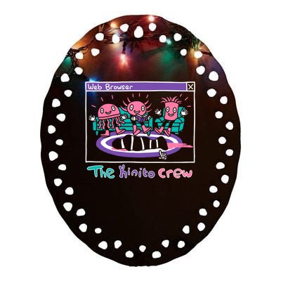 Web Browser The Kinito Crew Ceramic Oval Ornament