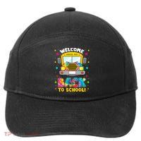 Welcome Back To School Funny Outfit School Bus Driver 7-Panel Snapback Hat