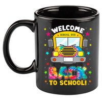 Welcome Back To School Funny Outfit School Bus Driver 11oz C Handle Ceramic Mug