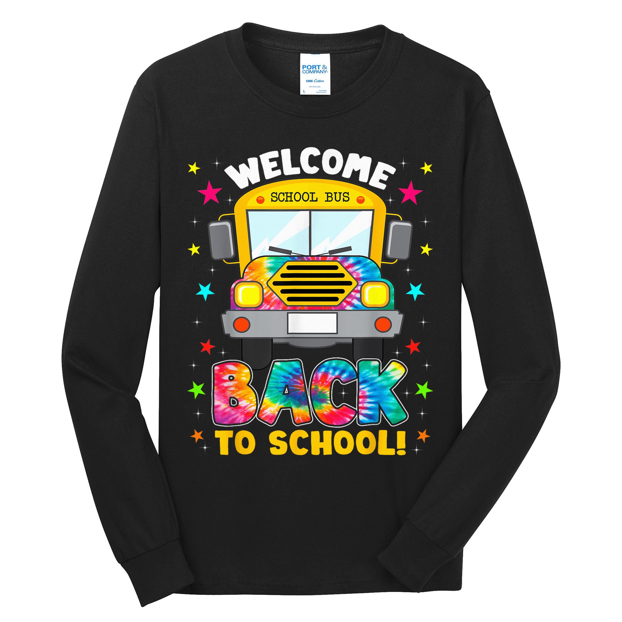 Welcome Back To School Funny Outfit School Bus Driver Tall Long Sleeve T-Shirt