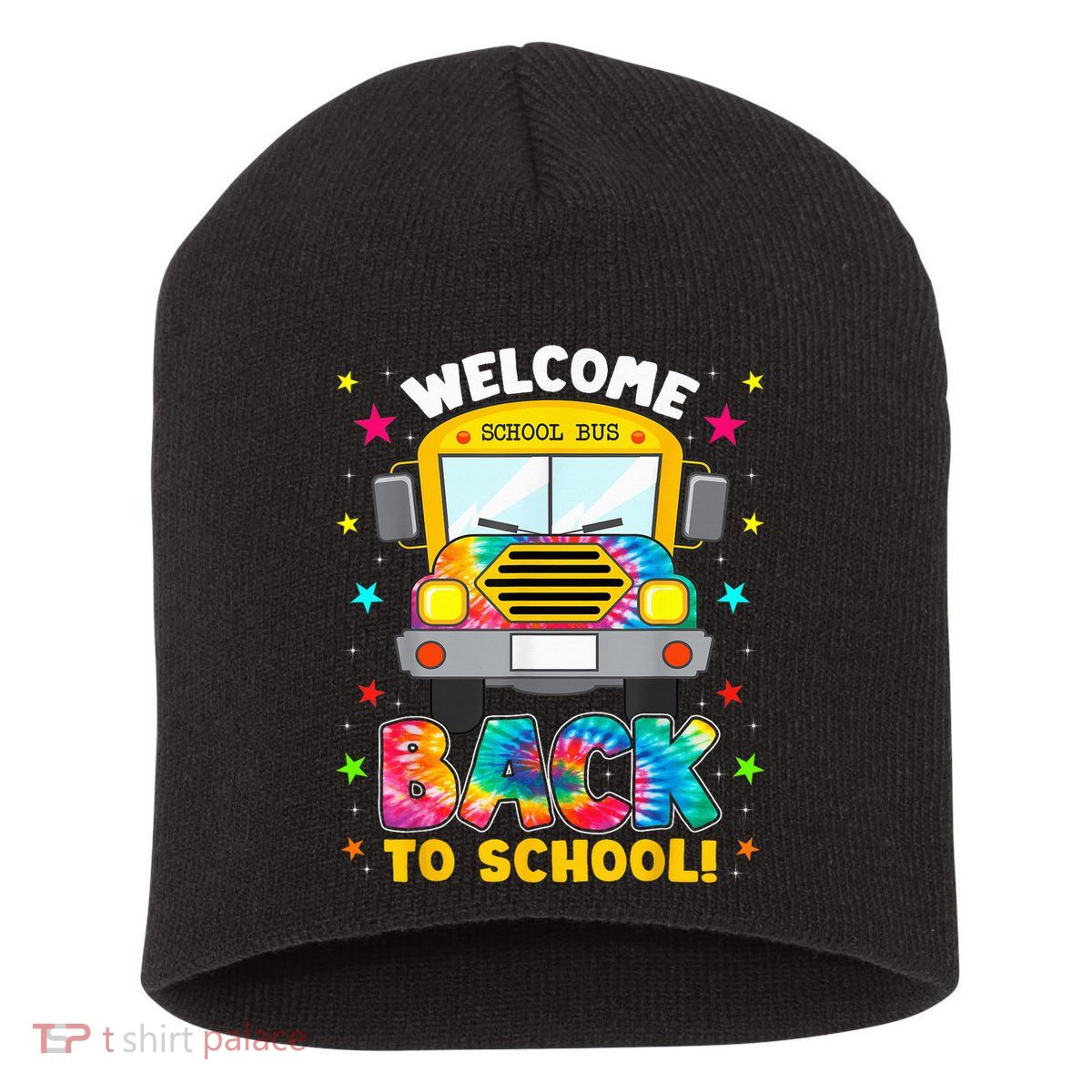 Welcome Back To School Funny Outfit School Bus Driver Short Acrylic Beanie
