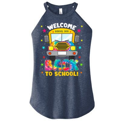 Welcome Back To School Funny Outfit School Bus Driver Women's Perfect Tri Rocker Tank