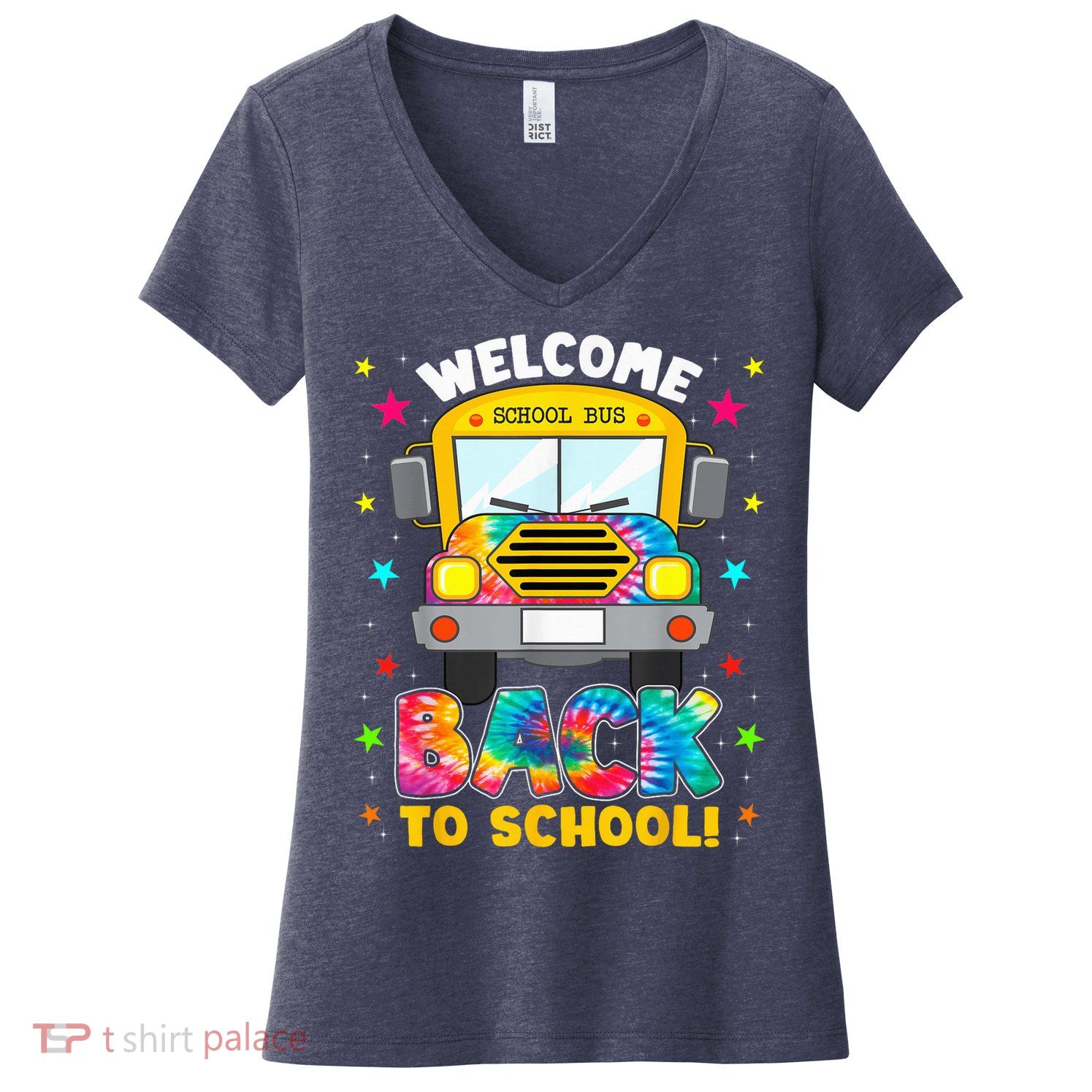 Welcome Back To School Funny Outfit School Bus Driver Women's V-Neck T-Shirt