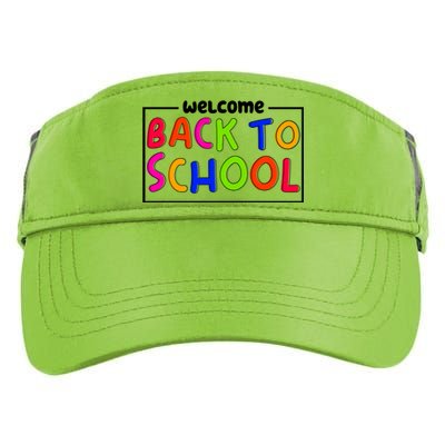 Welcome Back To School Adult Drive Performance Visor