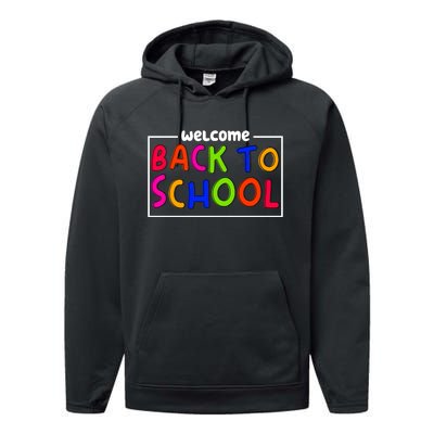 Welcome Back To School Performance Fleece Hoodie