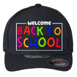 Welcome Back To School Flexfit Unipanel Trucker Cap