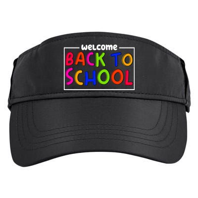 Welcome Back To School Adult Drive Performance Visor