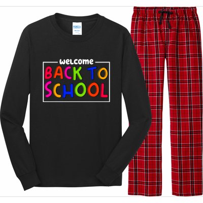 Welcome Back To School Long Sleeve Pajama Set