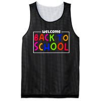 Welcome Back To School Mesh Reversible Basketball Jersey Tank