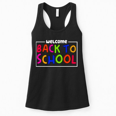 Welcome Back To School Womens Tank Top