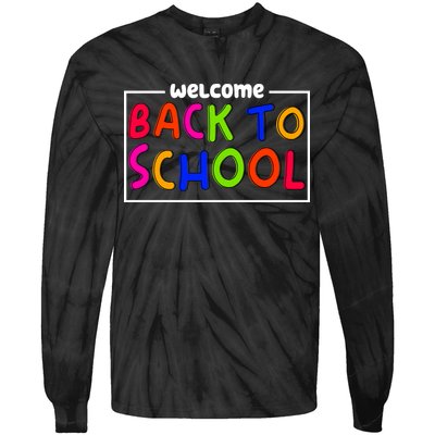 Welcome Back To School Tie-Dye Long Sleeve Shirt