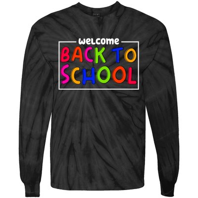 Welcome Back To School Tie-Dye Long Sleeve Shirt