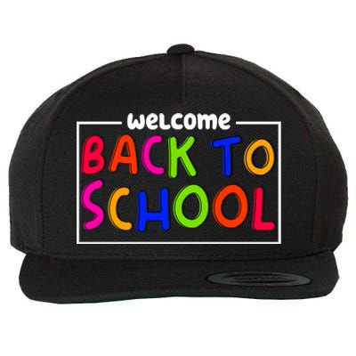 Welcome Back To School Wool Snapback Cap