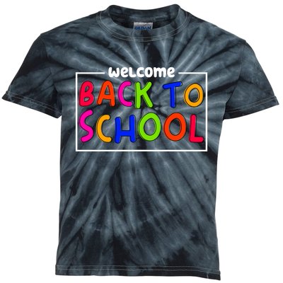 Welcome Back To School Kids Tie-Dye T-Shirt