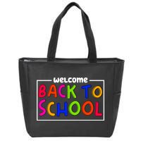 Welcome Back To School Zip Tote Bag