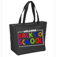 Welcome Back To School Zip Tote Bag