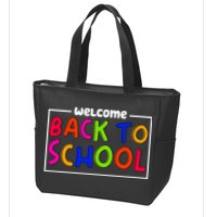 Welcome Back To School Zip Tote Bag