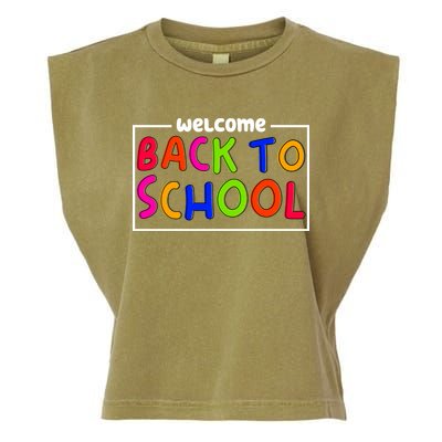 Welcome Back To School Garment-Dyed Women's Muscle Tee