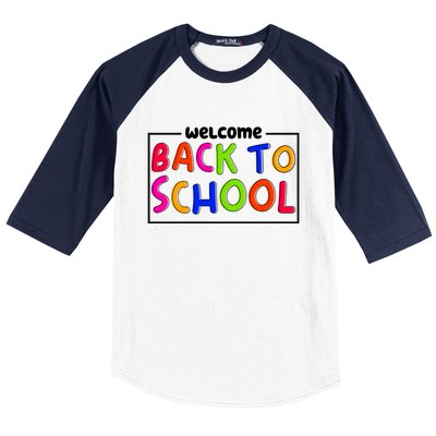 Welcome Back To School Baseball Sleeve Shirt