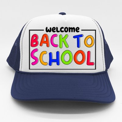 Welcome Back To School Trucker Hat