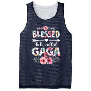 Womens Blessed To Be Called Gaga Shirt Funny Gaga Mother's Day Mesh Reversible Basketball Jersey Tank