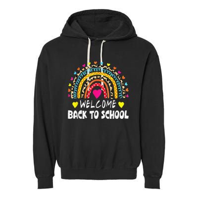 Welcome Back To School First Day of School Teachers Students Garment-Dyed Fleece Hoodie