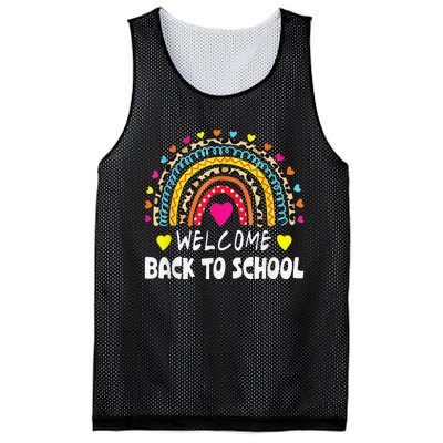 Welcome Back To School First Day of School Teachers Students Mesh Reversible Basketball Jersey Tank