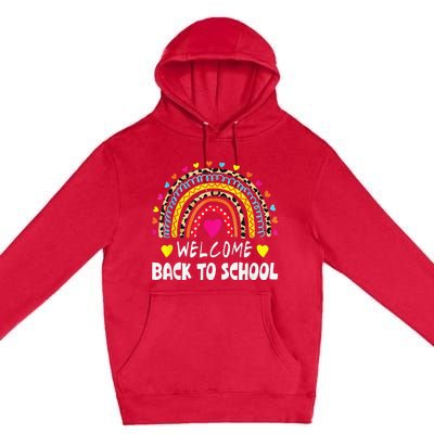 Welcome Back To School First Day of School Teachers Students Premium Pullover Hoodie