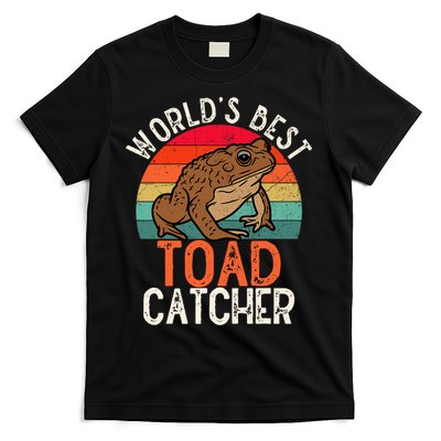 Worlds Best Toad Catcher Funny Amphibian Toad T-Shirt