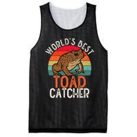 Worlds Best Toad Catcher Funny Amphibian Toad Mesh Reversible Basketball Jersey Tank