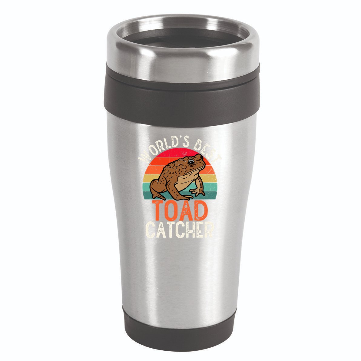 Worlds Best Toad Catcher Funny Amphibian Toad 16oz Travel Tumbler