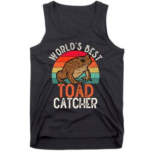 Worlds Best Toad Catcher Funny Amphibian Toad Tank Top