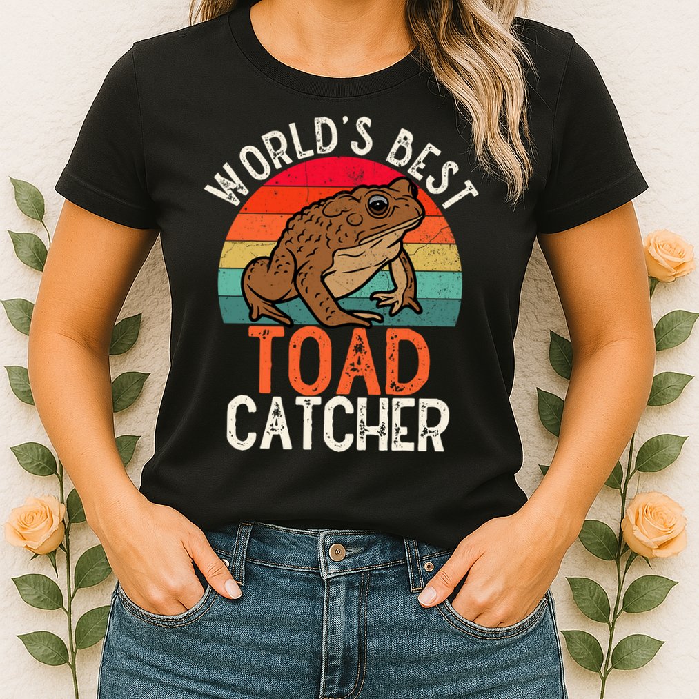 Worlds Best Toad Catcher Funny Amphibian Toad Womens T-Shirt
