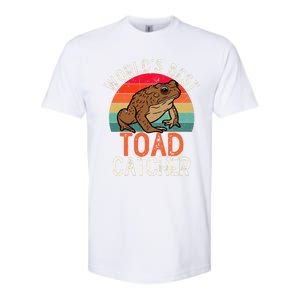 Worlds Best Toad Catcher Funny Amphibian Toad Softstyle CVC T-Shirt