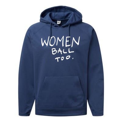 Women Ball Too Performance Fleece Hoodie