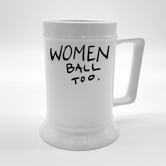 Women Ball Too Beer Stein