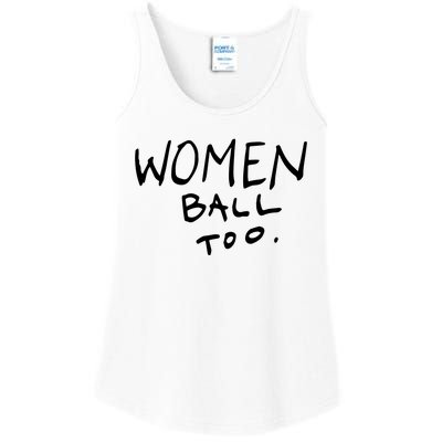 Women Ball Too Ladies Essential Tank