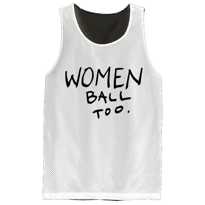 Women Ball Too Mesh Reversible Basketball Jersey Tank