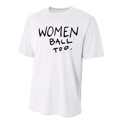 Women Ball Too Performance Sprint T-Shirt