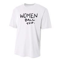 Women Ball Too Youth Performance Sprint T-Shirt