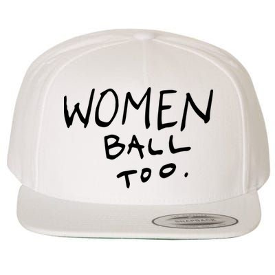 Women Ball Too Wool Snapback Cap