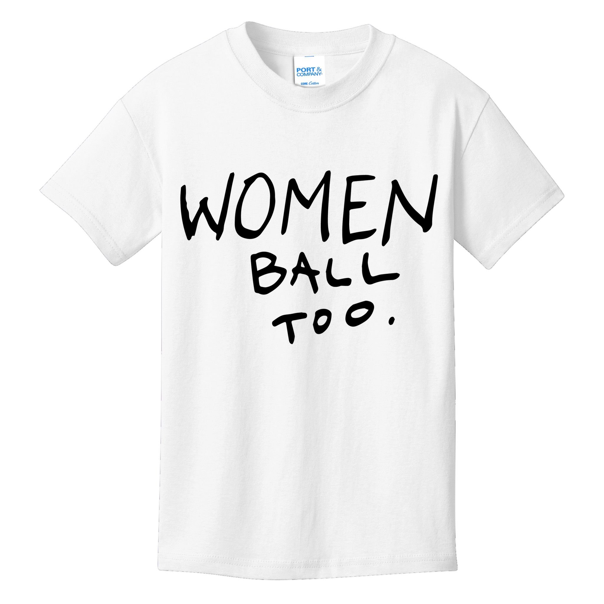 Women Ball Too Kids T-Shirt