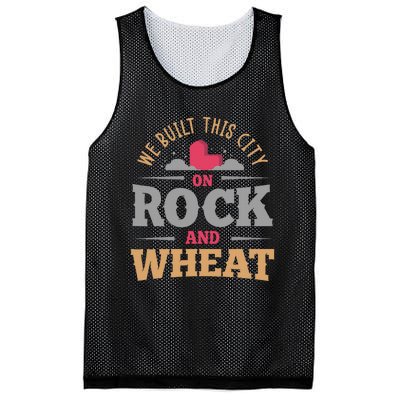 We Built This City On Rock And Wheat Or Board Game Mesh Reversible Basketball Jersey Tank