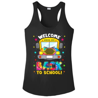 Welcome Back To School Funny Outfit School Bus Driver Ladies PosiCharge Competitor Racerback Tank