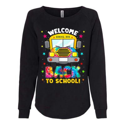 Welcome Back To School Funny Outfit School Bus Driver Womens California Wash Sweatshirt