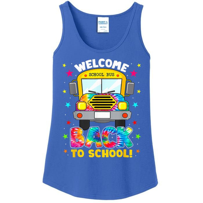 Welcome Back To School Funny Outfit School Bus Driver Ladies Essential Tank