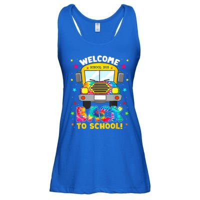 Welcome Back To School Funny Outfit School Bus Driver Ladies Essential Flowy Tank